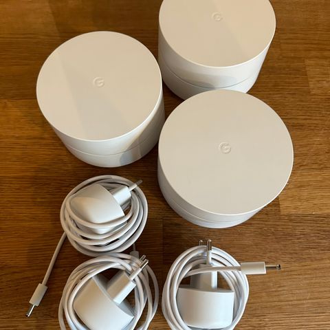 Google WiFi mesh (3 stk)