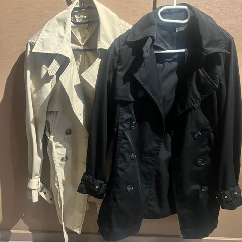 2 stk Trenchcoat strl 36