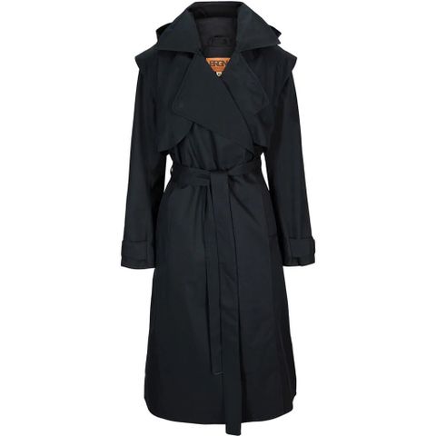 Brgn regndråpe trenchcoat