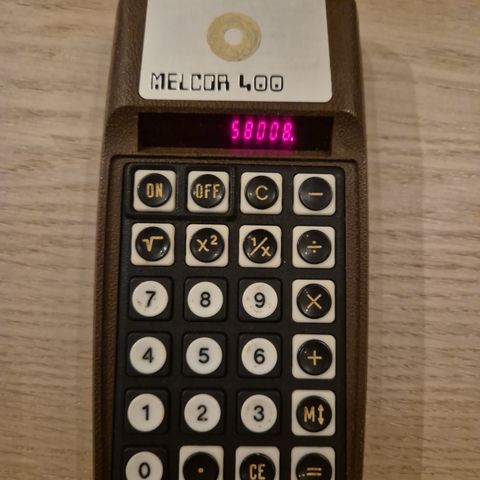 Vintage Melcor 400 Calculator, Funker