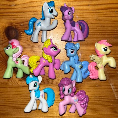 8 mini figurer my little pony