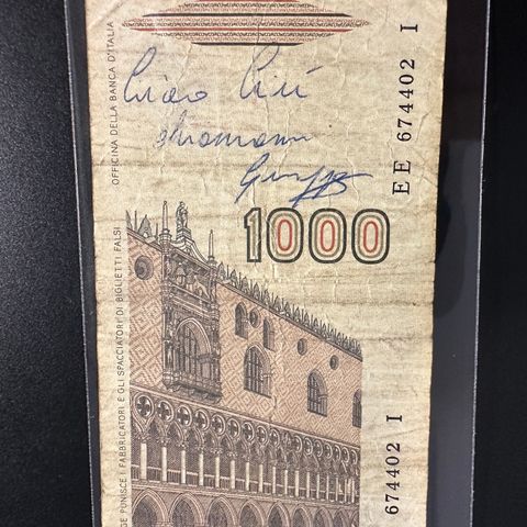 Italia 1000 Lire periode 1982 - 1988(695 AS)