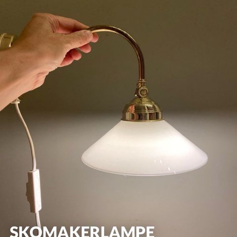 Skomakerlampe for vegg