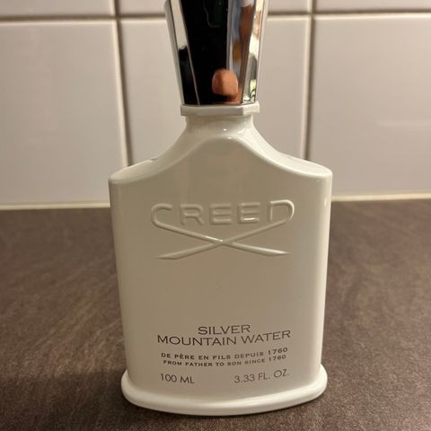 Gammel batch Creed silver mountain water 100ml selges billig!!!!!