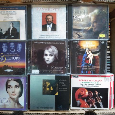 Klassisk cd samling, ca 200 stk