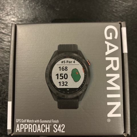 Garmin Approach s42 GPS Golf Watch with Gunmetal Finish