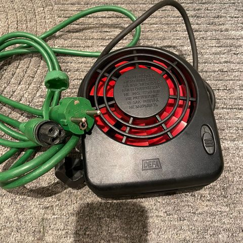 Defa vifte 1400w med kabel