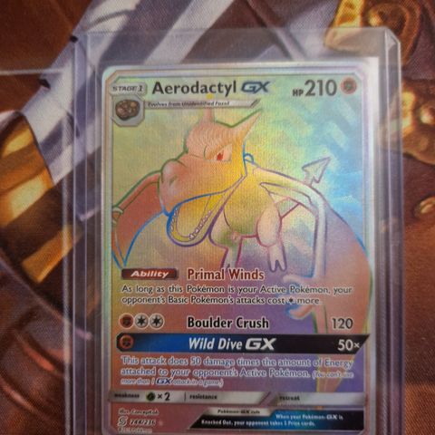 Aerodactyl GX Rainbow Rare