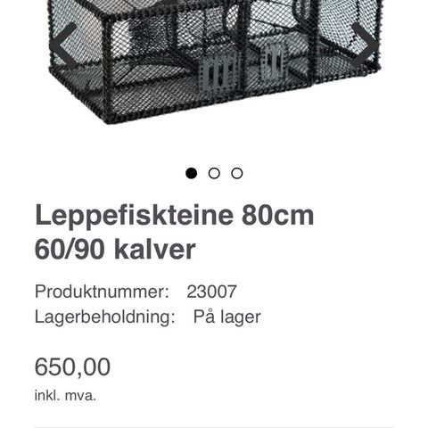 Krepseteiner/leppefisk 60 stk selges