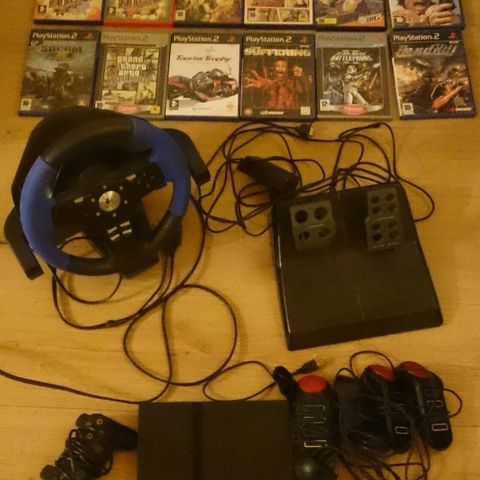 playstation 2/ ps2 med tilbehør