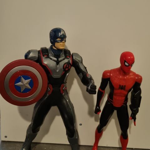 Captain America og Spiderman