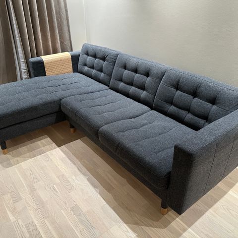 LANDSKRONA 3-seters sofa, med sjeselong