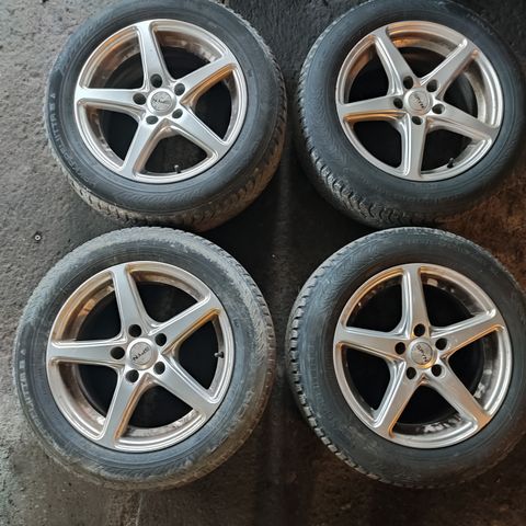 Audi wheels with winter tires