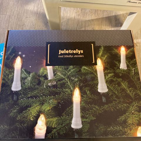 Juletrelys 30 LED-lys utendørs