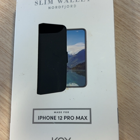 Iphone 12 Pro Max lomebokdeksel