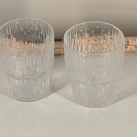 2 IIttala Aslak drammeglass, eller snaps, likør eller annet godt