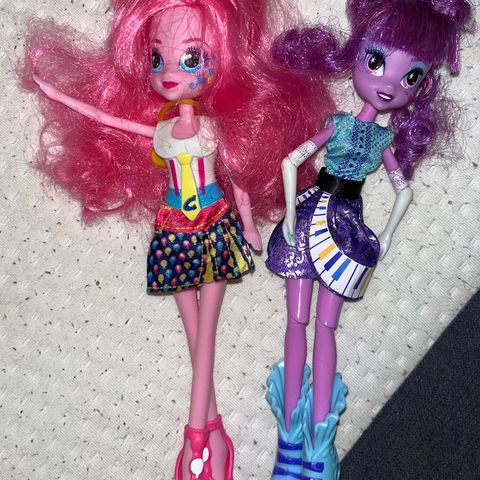 Pinkie Pie og Twilight Sparkle my little pony equestria girls dukker