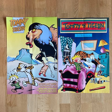 Tommy og Tigern plakater og minihefter fra 90-tallet