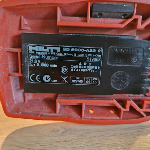 Hilti gips drill