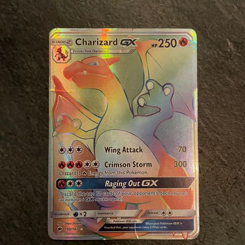 Charizard rainbow gx