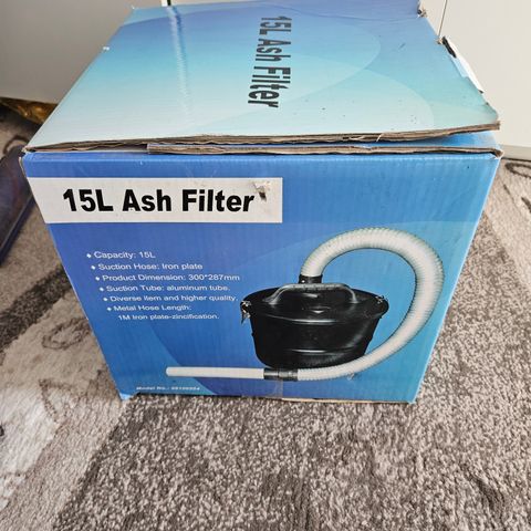 15 L Askefilter