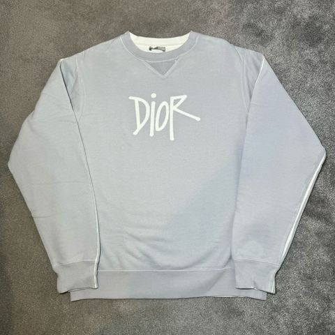 dior x stussy crewneck