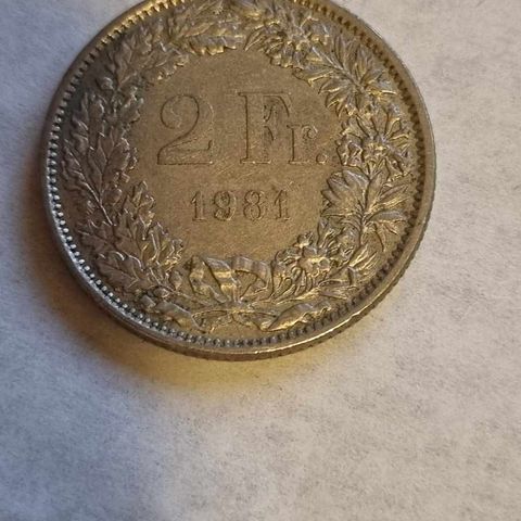 2 franc 1981 Sveits