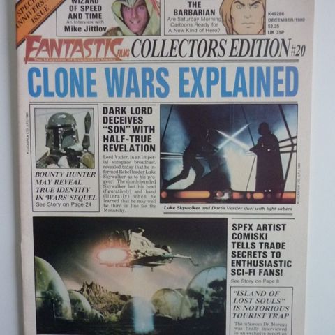 Fantastic Films Collectors Edition nr.20, med stor Star Wars Reportasje