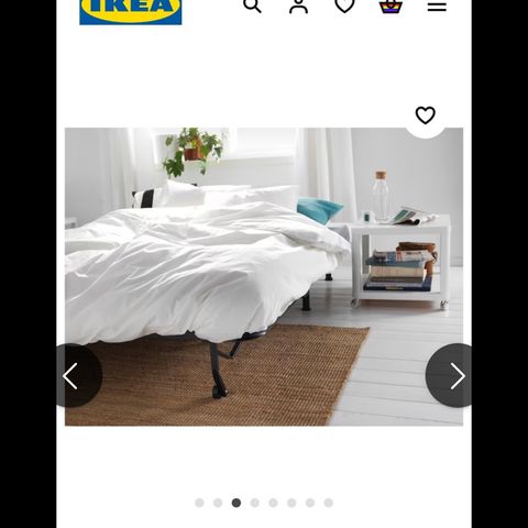 Seng fra ikea gis bort