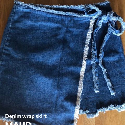 Maud denim wrap skirt