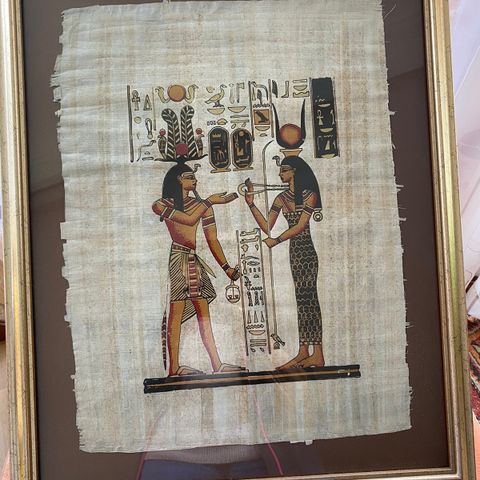 Papyrus bilde fra Egypt