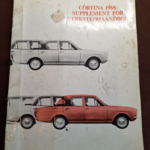 3 instruksjonsbøker for Cortina (2 av de orginale fra 1967)