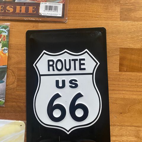 ROUTE US 66 skilt + diverse skilt