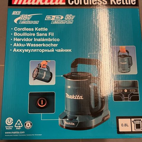 MAKITA 18volt vannkoker