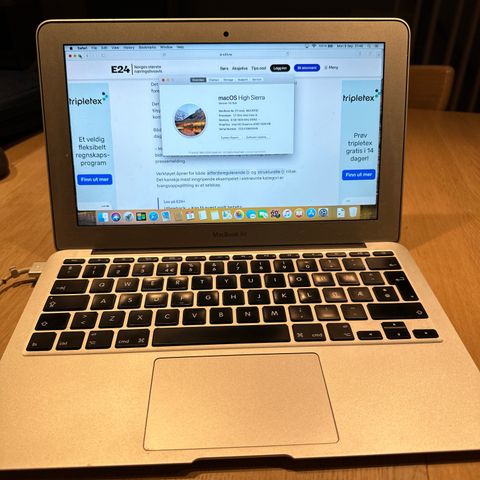 MacBook Air 2012 11" i5 CPU 8GB RAM