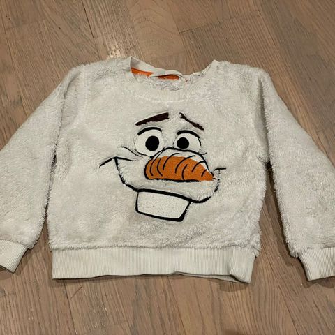 Frozen Olaf fleece genser str 92