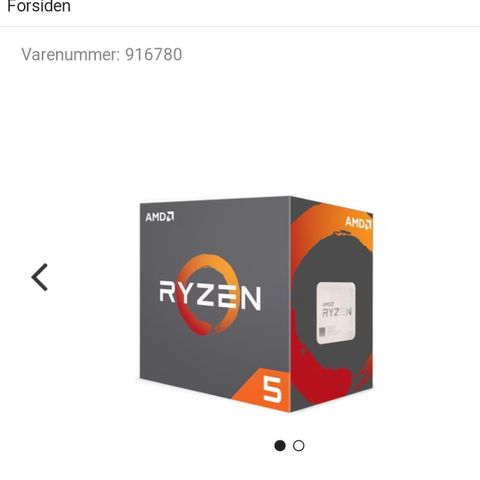 Amd Ryzen 5 1600x prosessor