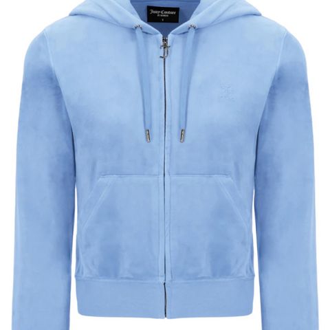 Juicy Couture Zip Hoodie i lyseblå (Della Robia Blue)