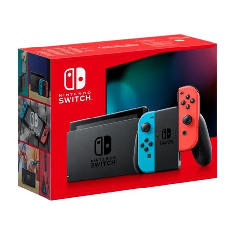 Nintendo Switch Oled Neon med 2 spill