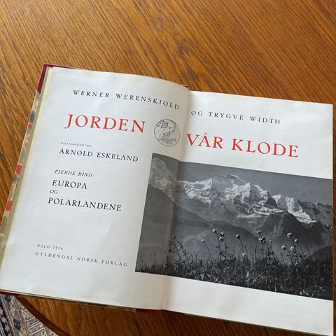 Jorden vår klode bind 1-4, fra 1956