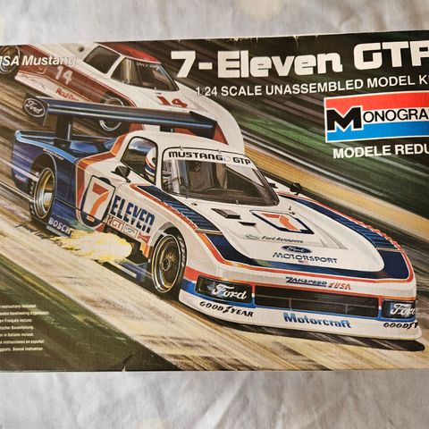 #79.  7-Eleven Mustang GTP Imsa Mustang plastbyggesett