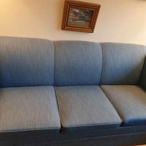 Treseter sofa og stol i stoff