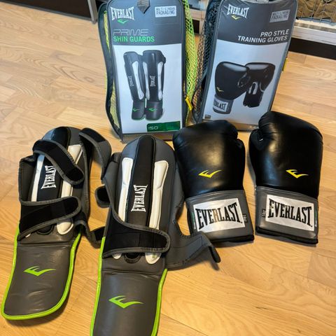 Everlast Training Gloves og Shin Guards