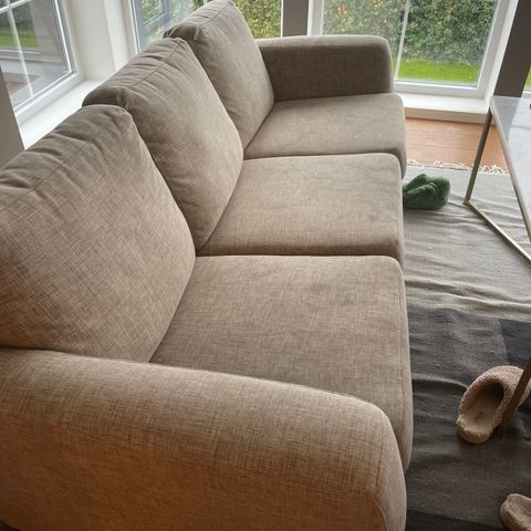 Tre seter og to seter sofa beige