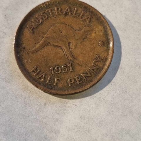 Half penny 1951 Australia