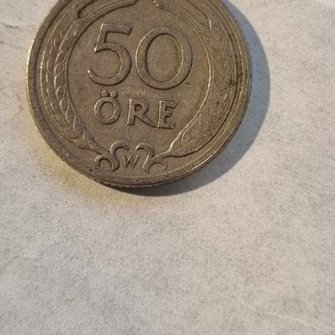 50 öre 1920 Sverige, nickel