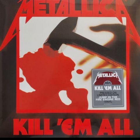 Metallica kill em all. Rød vinyl (2023)