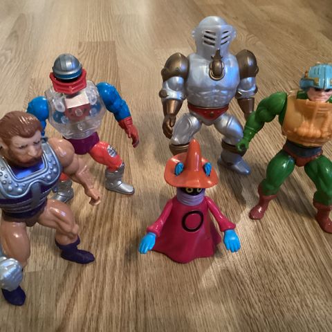 He-Man figurer. Man At Arms og vennene hans. MOTU , gratis frakt , Vintage