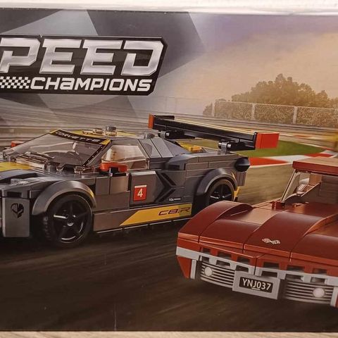 Lego Speed Champions 76903 Chevrolet Corvette C8 og 1968 Chevrolet Corvette