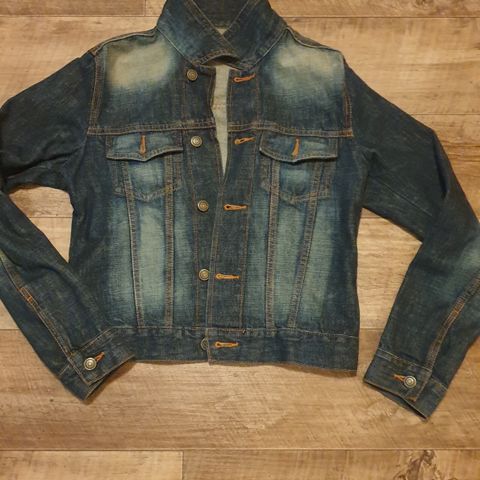 Denim/dongeri vest, jakke og bukse. Str M og L